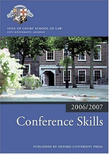 Conference Skills: Blackstone Bar Manual