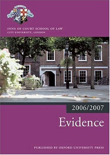 Evidence (Blackstone Bar Manual)