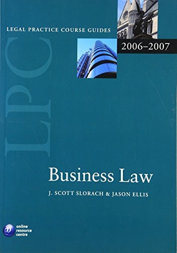 LPC Business Law: Blackstone Legal Practice Course Guide