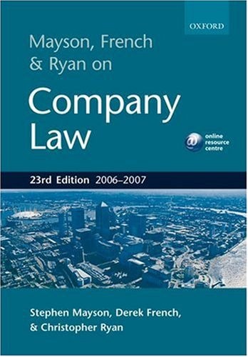 Mayson, French and Ryan on Company Law