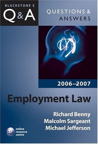 Employment Law: Blackstone's Law Questions and Answers