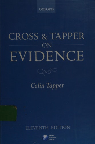 Cross and Tapper on Evidence