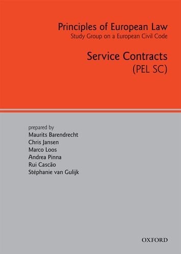 Principles of European Law: Volume 2: Service Contracts