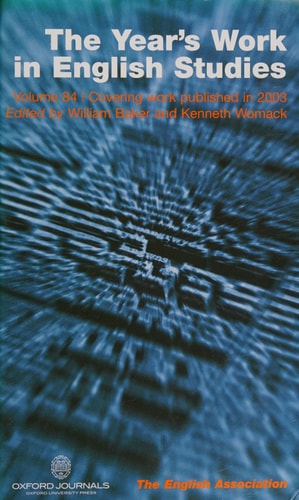 The Year's Work in English Studies: Volume 84