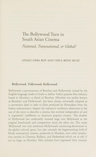 Travels of Bollywood Cinema: From Bombay to LA