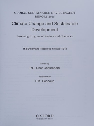 Global Sustainable Development Report 2015: Climate Change and Sustainable Development: Assessing Progress of Regions and Countries