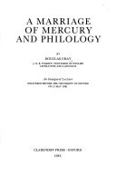 A Marriage of Mercury and Philology: Inaugural Lecture