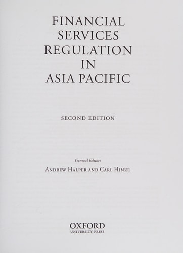 Financial Services Regulation in Asia Pacific