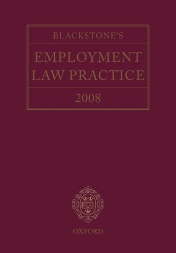 Blackstone's Employment Law Practice 2008