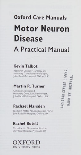 Motor Neuron Disease: A Practical Manual