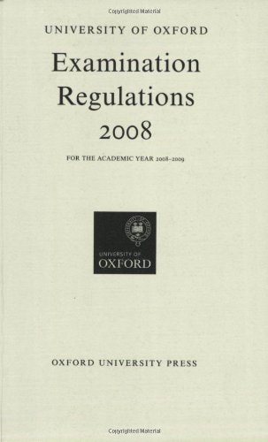 University of Oxford Examination Regulations