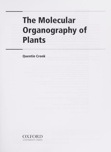 The Molecular Organography of Plants