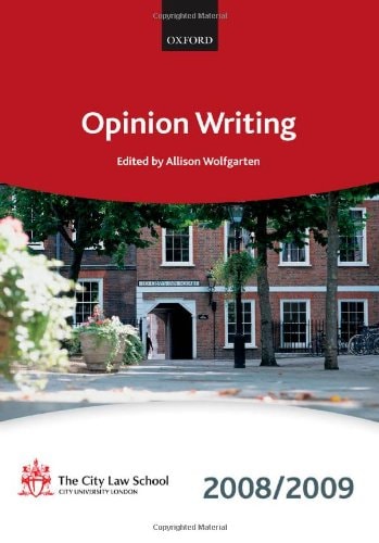 Opinion Writing: Blackstone Bar Manual