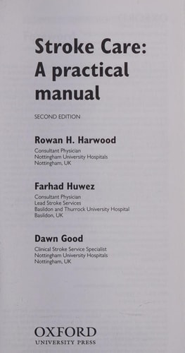 Stroke Care: A Practical Manual