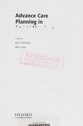 Advance Care Planning in End of Life Care