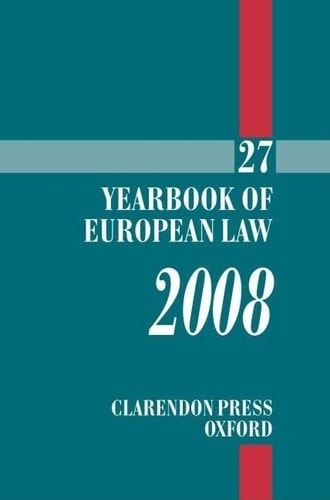 Yearbook of European Law: Volume 27