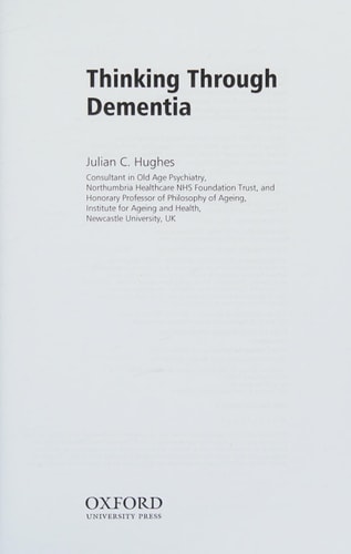Thinking Through Dementia