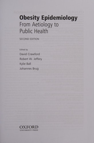 Obesity Epidemiology: From Aetiology to Public Health