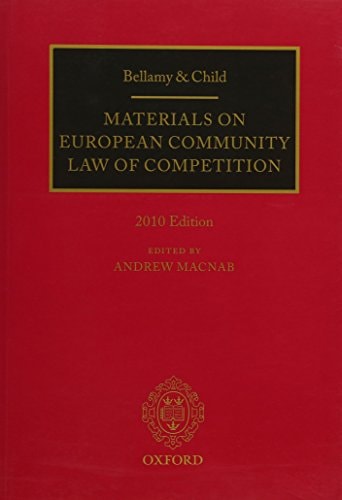 Bellamy and Child: Materials on European Community Law of Competition