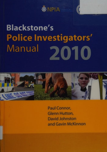 Blackstone's Police Investigators' Manual