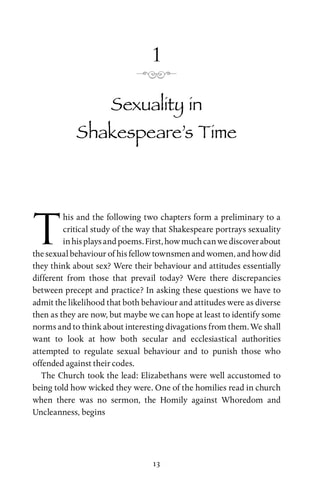 Shakespeare, Sex, and Love