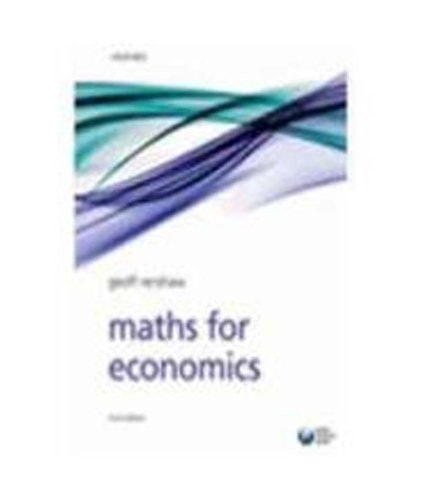 Maths for Economics