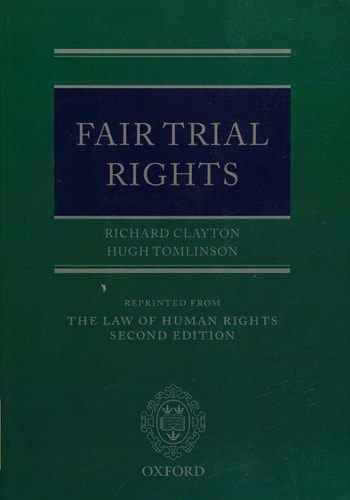 Fair Trial Rights: Law of Human Rights - Supplements Only