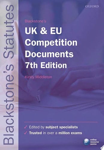 Blackstone's UK and EU Competition Documents