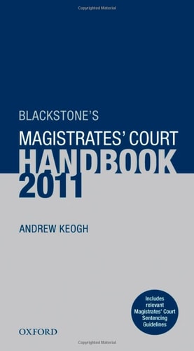 Blackstone's Magistrates' Court Handbook