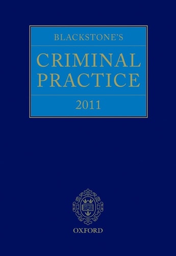 Blackstone's Criminal Practice