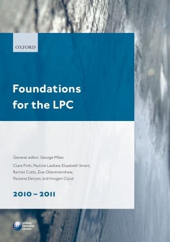 Foundations for the LPC: Legal Practice Course Guide