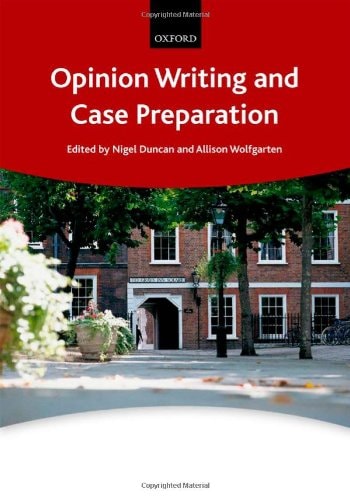 Opinion Writing and Case Preparation