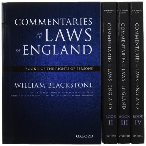 The Oxford Edition of Blackstone's: Commentaries on the Laws of England