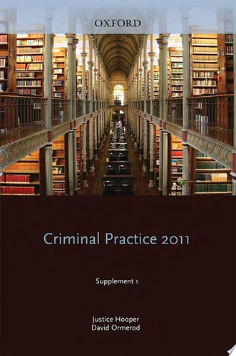 Blackstone's Criminal Practice 2011: Supplement I