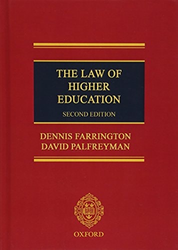 The Law of Higher Education