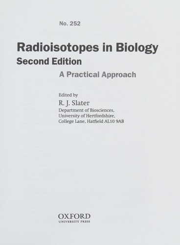 Radioisotopes in Biology