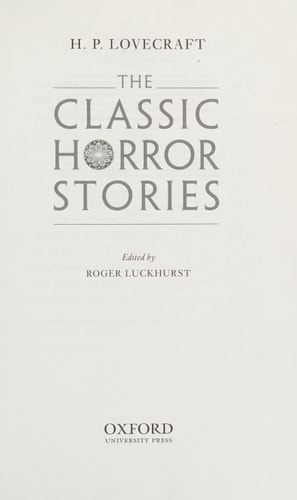 The Classic Horror Stories