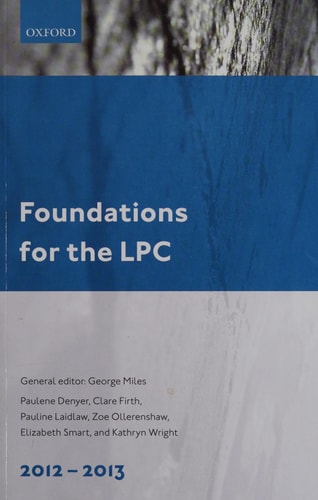 Foundations for the LPC: Legal Practice Course Guide