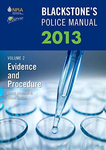 Blackstone's Police Manual: Evidence and Procedure