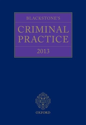 Blackstone's Criminal Practice