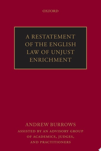 A Restatement of the English Law of Unjust Enrichment