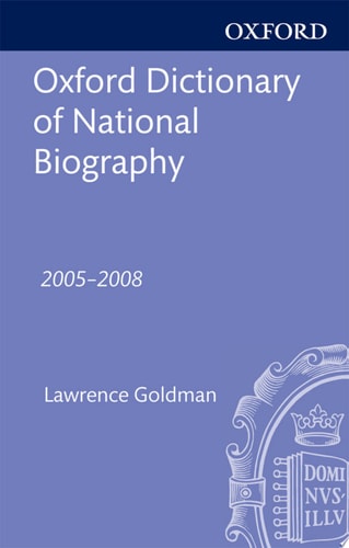 Oxford Dictionary of National Biography Supplement: 2005-2008