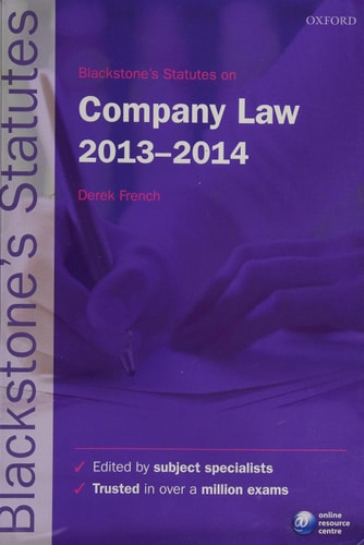 Blackstone's Statutes on Company Law