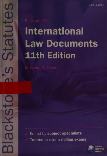 Blackstone's International Law Documents