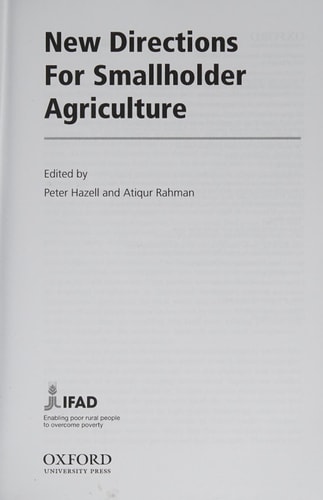New Directions for Smallholder Agriculture