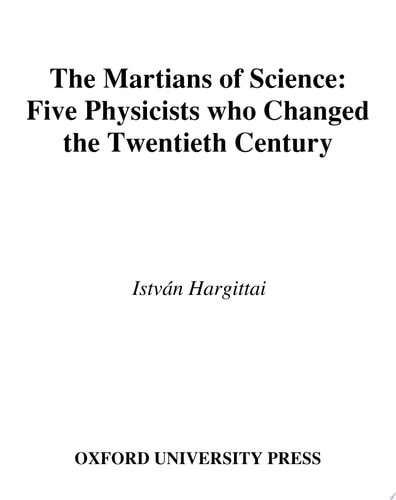 Martians of Science