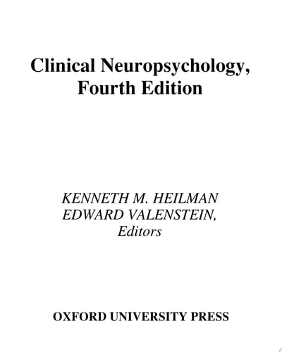 Clinical Neuropsychology
