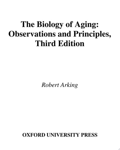 Biology of Aging Observations and Principles