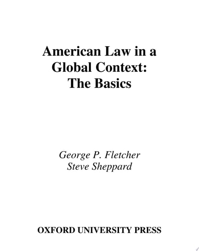 American Law in a Global Context
