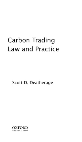 Carbon Trading Law and Practice